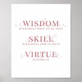 Elegante script typografie motivatie citaat poster