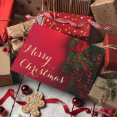 Elegante Script Typografie Zakelijk Kerstmis Bedankkaart