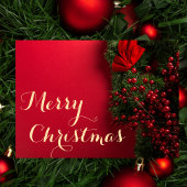 Elegante Script Typografie Zakelijk Kerstmis Bedankkaart