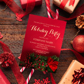 Elegante Script Typografie Zakelijk Kerstmis Kaart