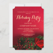 Elegante Script Typografie Zakelijk Kerstmis Kaart (Voorkant)