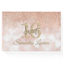 Elegante Script Typography Blush Pink Gold Sweet 1