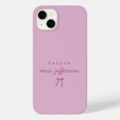 Elegante Script Verloofde Meisjesuitje Custom Case-Mate iPhone Case (Achterkant)