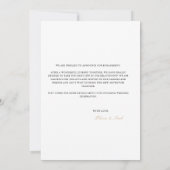 Elegante Script Verlovingsaankondigingskaart Aankondiging (Achterkant)