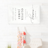 Elegante Script Viering Van Het Leven Herdenkingsb Spandoek (Insitu)