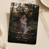 Elegante Script We Do Rustic Boho Foto Bruiloft Save The Date