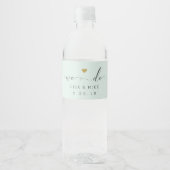 Elegante Script We Do Trouwfleslabels Waterfles Etiket (Voorkant)