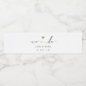 Elegante Script We Do Trouwfleslabels Waterfles Etiket (Enkel label)