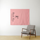 Elegante Script Zakelijk Logo Merkdisplay Wandkleed (In Situ (horizontaal))