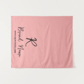 Elegante Script Zakelijk Logo Merkdisplay Wandkleed (Voorkant (horizontaal))