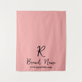 Elegante Script Zakelijk Logo Merkdisplay Wandkleed