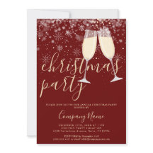 Elegante Script Zakelijke Kerstborrel