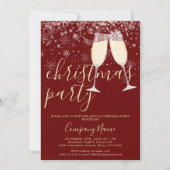 Elegante script zakelijke kerstfeest kaart (Voorkant)