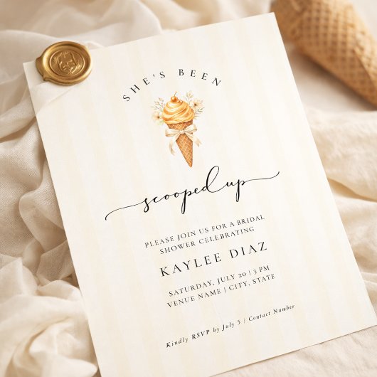 Elegante Script Ze Is Opgepakt Bruidsfeest Kaart