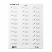 Elegante Script Zestigste Verjaardagsviering Etiket (Full Sheet)