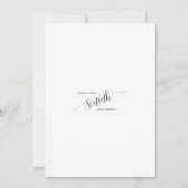 Elegante Script Zestigste Verjaardagsviering Kaart (Achterkant)