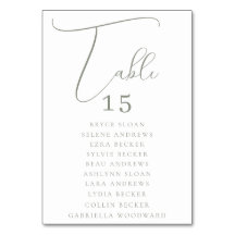 Elegante script zitplaatsen