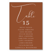 Elegante script zitplaatsen kaart (Voorkant)