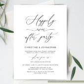 Elegante Script, Zwart, Trouwen en Weg Kaart