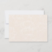 Elegante Script Zwart-Wit Huwelijk RSVP Kaart (Achterkant)