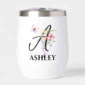 Elegante scriptbrief Een monogram Gepersonaliseerd (Voorkant)