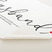 Elegante scriptdefinitie van rode liefdeshart voor sherpa deken (3/4)