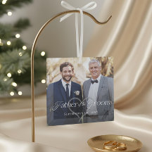 Elegante scriptie Bruidegomvaders foto-aandenken