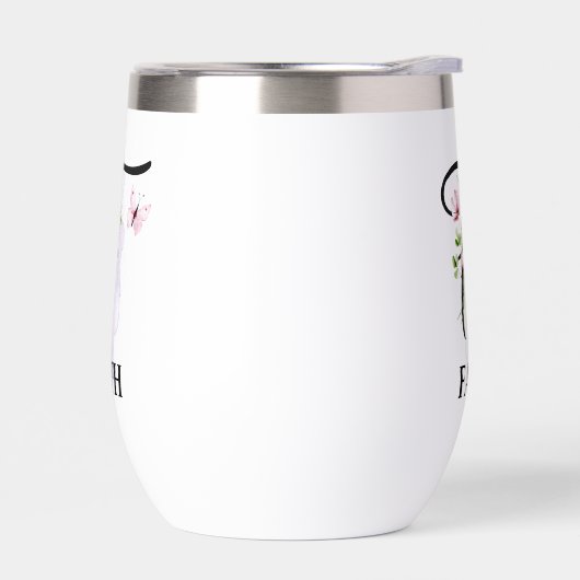 Elegante scriptletter F Monogram Gepersonaliseerde (Links)