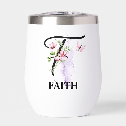 Elegante scriptletter F Monogram Gepersonaliseerde (Voorkant)