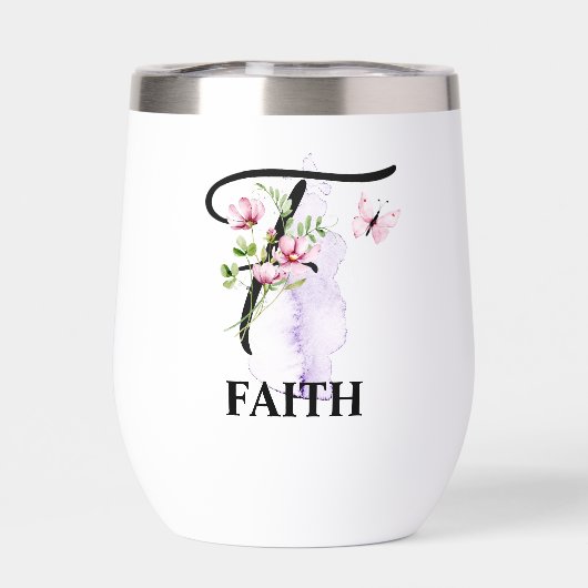 Elegante scriptletter F Monogram Gepersonaliseerde (Achterkant)