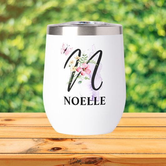 Elegante scriptletter N Monogram Gepersonaliseerde