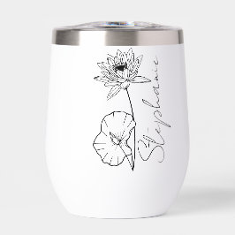 Elegante scriptnaam Lotus Juli Geboortemaand Bloem