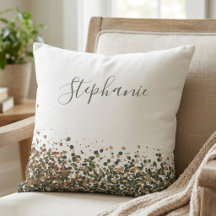 Elegante scriptnaam met aardse glitterconfetti