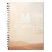Elegante scriptnaam notebook notitieboek (Voorkant)