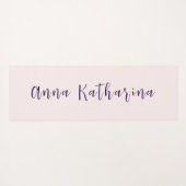 Elegante scriptnaam Solid Blush Yogamat (Achterkant (horizontaal))