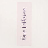 Elegante scriptnaam Solid Blush Yogamat (Achterkant)