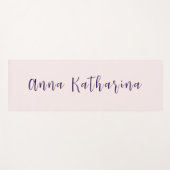 Elegante scriptnaam Solid Blush Yogamat (Voorkant (horizontaal))