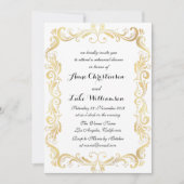 elegante scriptrepetitie uitnodiging voor diner (Voorkant)