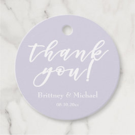 Elegante scripttypografie | Lavendel Bedankt Bedankjes Labels