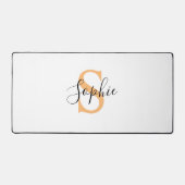 Elegante scriptuur aangepaste naam gepersonaliseer bureaumat (Voorkant)