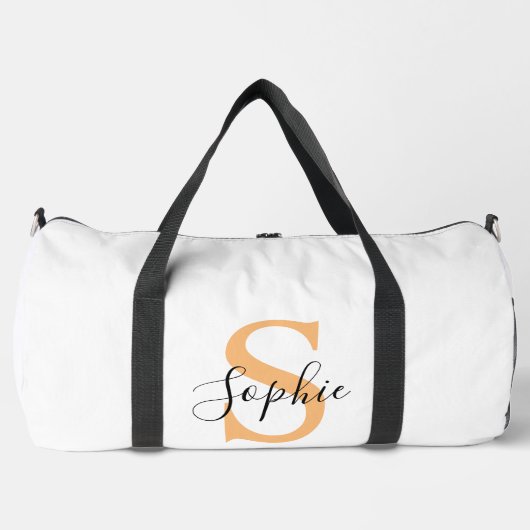 Elegante scriptuur aangepaste naam gepersonaliseer plunjezak (Voorkant)