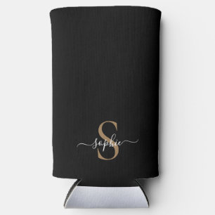 Elegante scriptuur aangepaste naam gepersonaliseer seltzer blikjeskoeler