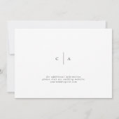 Elegante scriptuur trouwfoto save the date (Achterkant)