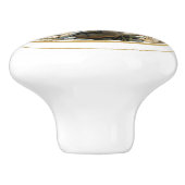 Elegante Seagull Beach Coastal Keramische Knop (Zijkant)