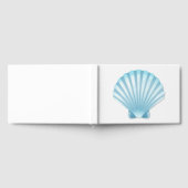 Elegante Seashell Blue Nautical Beach Wedding Gastenboek (Volledig)