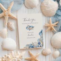 Elegante Seashell Border Wedding
