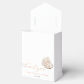 Elegante Seashell Pearl Baby shower gunstbox Bedankdoosjes (Geopend)