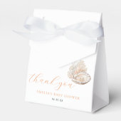 Elegante Seashell Pearl Baby shower gunstbox Bedankdoosjes (Voorkant Zijde)