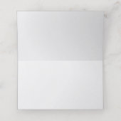 Elegante Seashells Nautische bruiloft Plaatskaartje (Binnenkant ongevouwen)