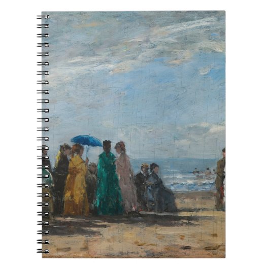 Elegante Seaside Gathering kunst Notitieboek (Voorkant)